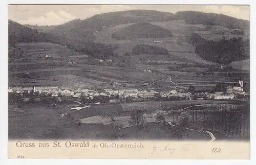 Gruss aus St. Oswald in Ob.-Oesterreich. 1900