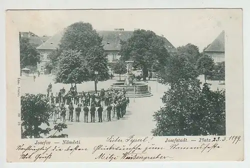 Josefov -Námesti. Josefstadt - Platz. 1890