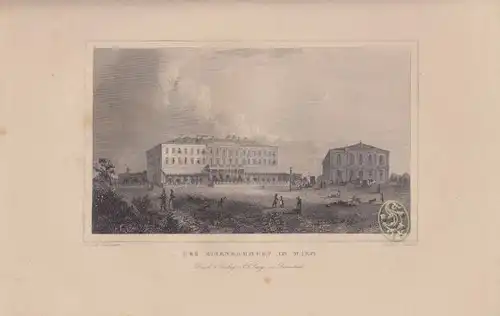 Der Eisenbahnhof in Wien.