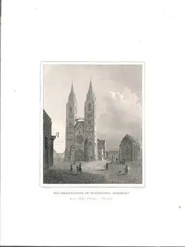 Die Pfarrkirche in Wienerisch-Neustadt. 1842