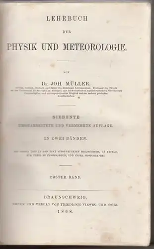 MÜLLER, Lehrbuch der Physik und Meteorologie. 1868