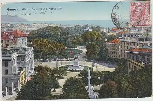 Genova. Piazza Corvetto e l'Acquasola. 1900