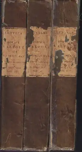 WALPOLE - LORD DOVER Hrsg.., Letters of Horace... 1833