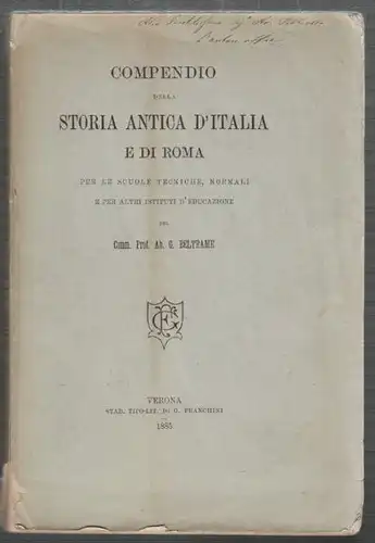 BELTRAME, Compendio della Storia Antica... 1885