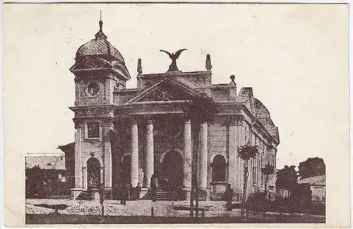 Brzezany - Gmach Sokola. Brzezany. - Sokol Gebäude.