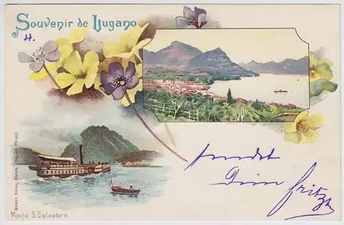 Souvenir de Lugano. Monte S. Salvatore.