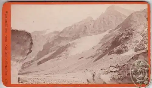 Wiesbachhorn vom Karlinger-Gletscher. 1880