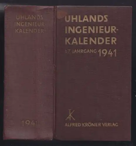 Uhlands Ingenieur-Kalender. 1941