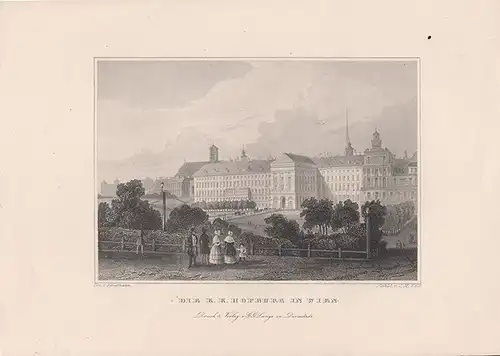 Die k.k. Hofburg in Wien. 1842
