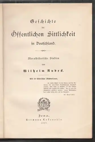 RUDECK, Geschichte der Öffentlichen... 1897