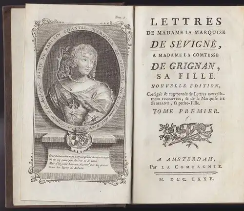 SÉVIGNE, Lettres de Madame la Marquise de... 1775