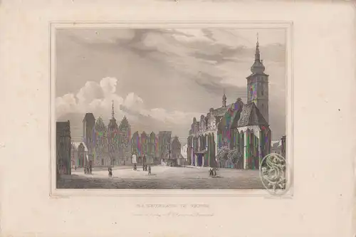 Marktplatz in Tabor. 1842