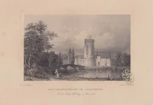 Die Franzensburg bei Laxenburg. 1842