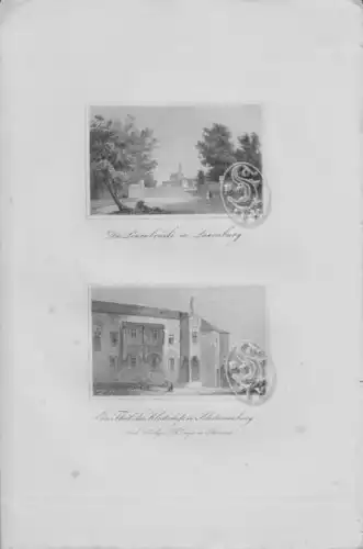 Ein Theil des Klosterhofs in Klosterneuburg.... 1842
