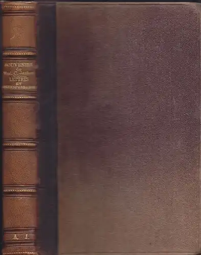 JAUBERT., Souvenirs. Lettres et Correspondances. 1847