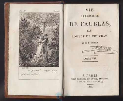 COUVRAY, Vie du Chevalier de Flaubert. 1821