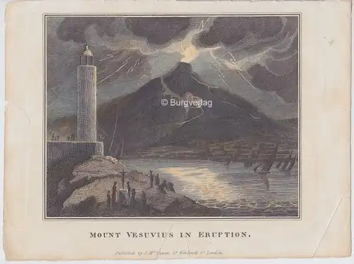 Mount Vesuvius in eruption. 1800