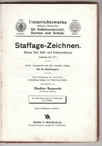 BENNEWITZ Hrsg.., Staffage-Zeichnen. (Erster...