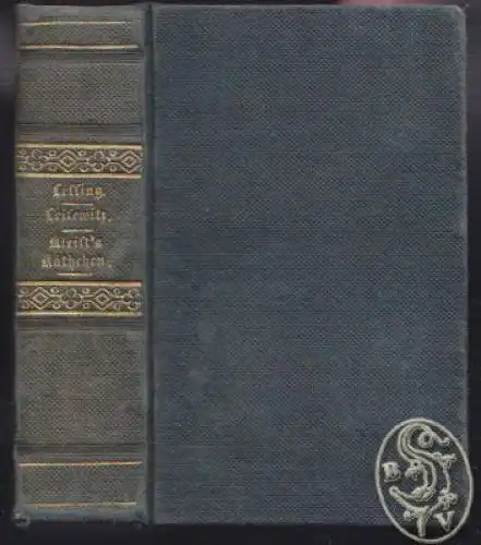 LESSING, Minna von Barnhelm oder Soldatenglück.... 1827