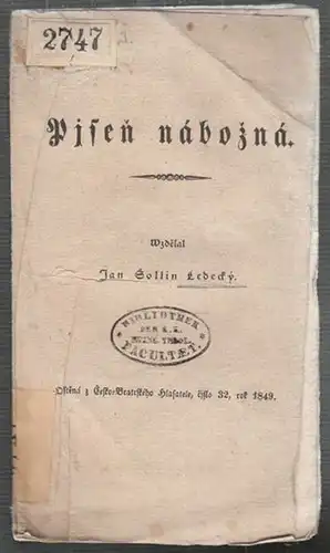 LEDECKY SOLLIN, Pisen nabozna. 1849