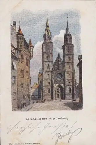 Lorenzkirche in Nürnberg 1890