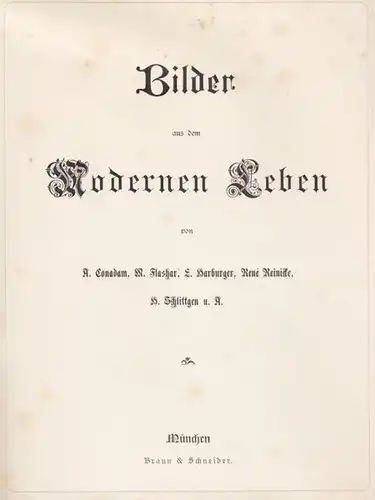 Bilder aus dem modernen Leben. 1895