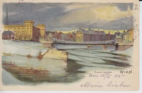 Wien. Aspernbrücke. 1890