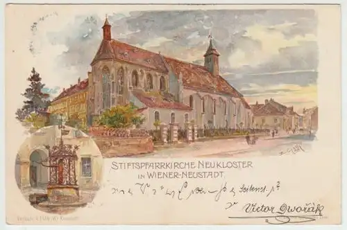 Stiftspfarrkirche Neu Kloster in Wiener -... 1900