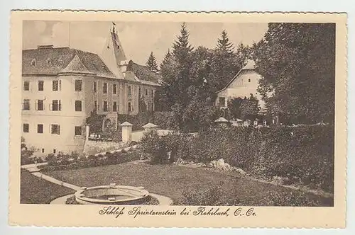 Schloß Sprintzenstein bei Rohrbach, O.-Oe. 1910