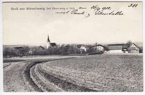 Gruß aus Mörschwang (bei Obernberg a. Inn). 1900