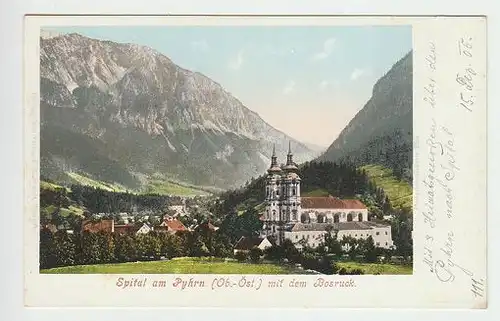 Spital am Phyrn (Ob.-Öst.) mit dem Bosruck. 1900