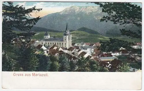 Gruss aus Mariazell. 1900
