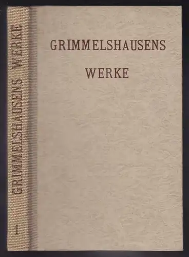 GRIMMELSHAUSEN, Werke. 1921