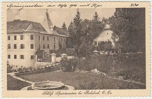Schloss Sprintzenstein bei Rohrbach, O.-Oe. 1910