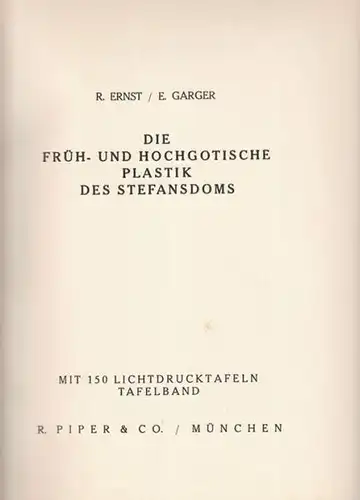 ERNST, Die Früh- und Hochgotische Plastik des... 1927