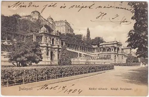 Budapest. Királyi várbazár - Königl. Burgbazar.