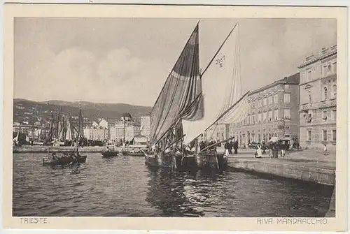 Trieste. Riva Mandracchio. 1900