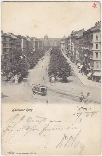 Wien 1. Kärntner-Ring. 1900