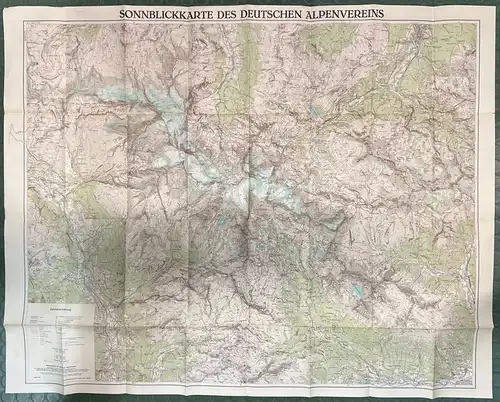 Karte Sonnblickkarte des deutschen Alpenvereins 1941