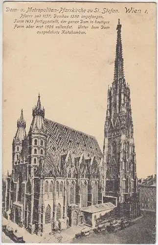 Wien I. Dom- u. Metropolitan-Pfarrkirche zu St.... 1913