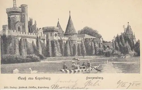 Gruß aus Laxenburg. Franzensburg. 1900