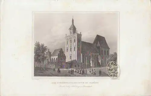Die Metropolitankirche in Olmütz. 1842