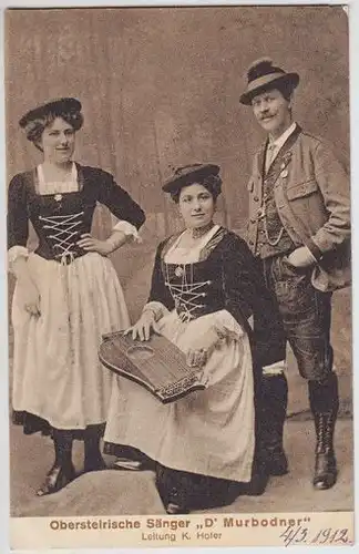 Obersteirische Sänger "D'Murbodner". Leitung K.... 1910