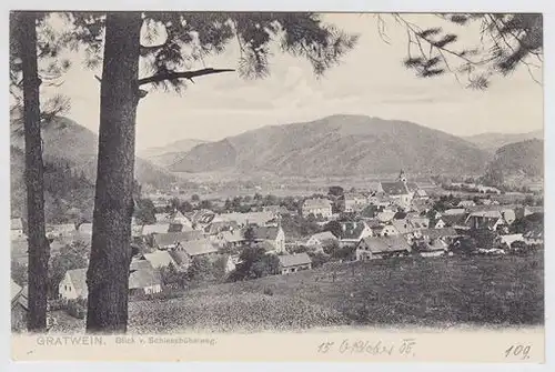 Gratwein. Blick v. Schiessbühelweg. 1905