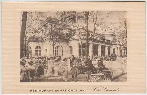 Restaurant du pré catelan. 1900