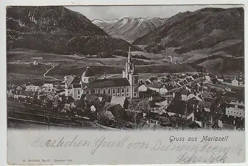 Gruss aus Mariazell. 1890