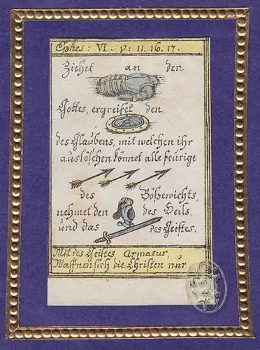 Ziehet an den ... Gottes, ergreift den ... des... 1800