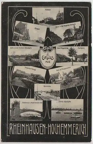 Gruss aus Rheinhausen-Hochemmerich. Mittelstr.... 1900