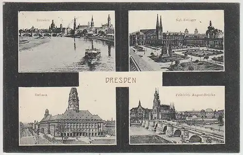 Dresden. Kgl. Zwinger. Rathaus. Friedrich... 1900