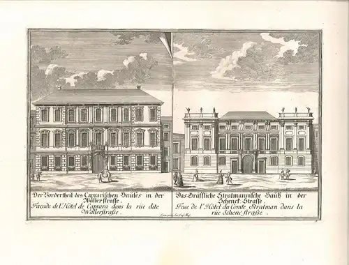 Palais Caprara-Geymüller / Palais Batthyany. "Der Vordertheil des Caprarischen H